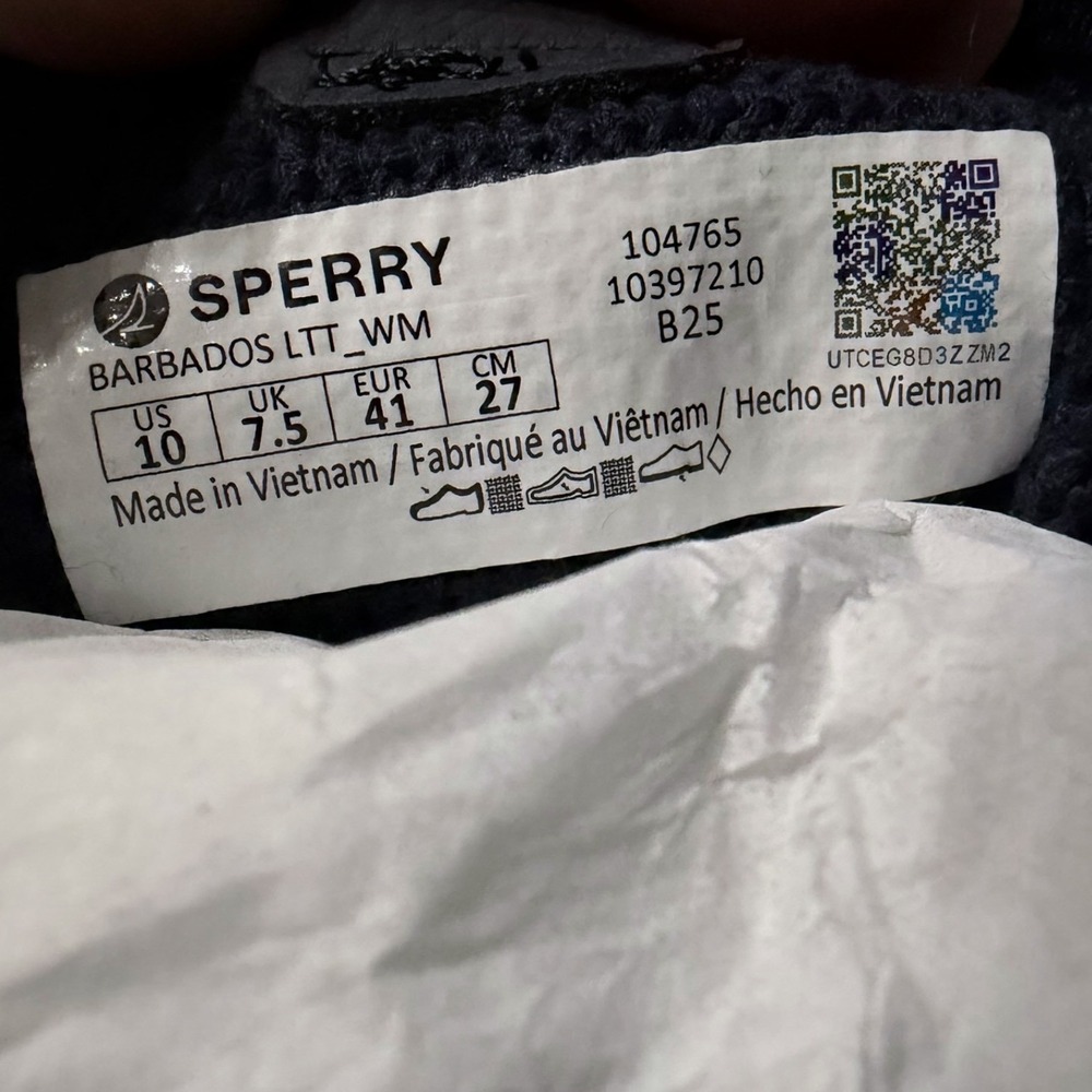 Sperry Crush Back Navy Mesh Crushback Sneakers Womens 10 104765 NEW - Picture 4 of 16